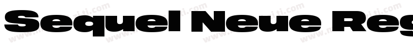 Sequel Neue Regular字体转换
